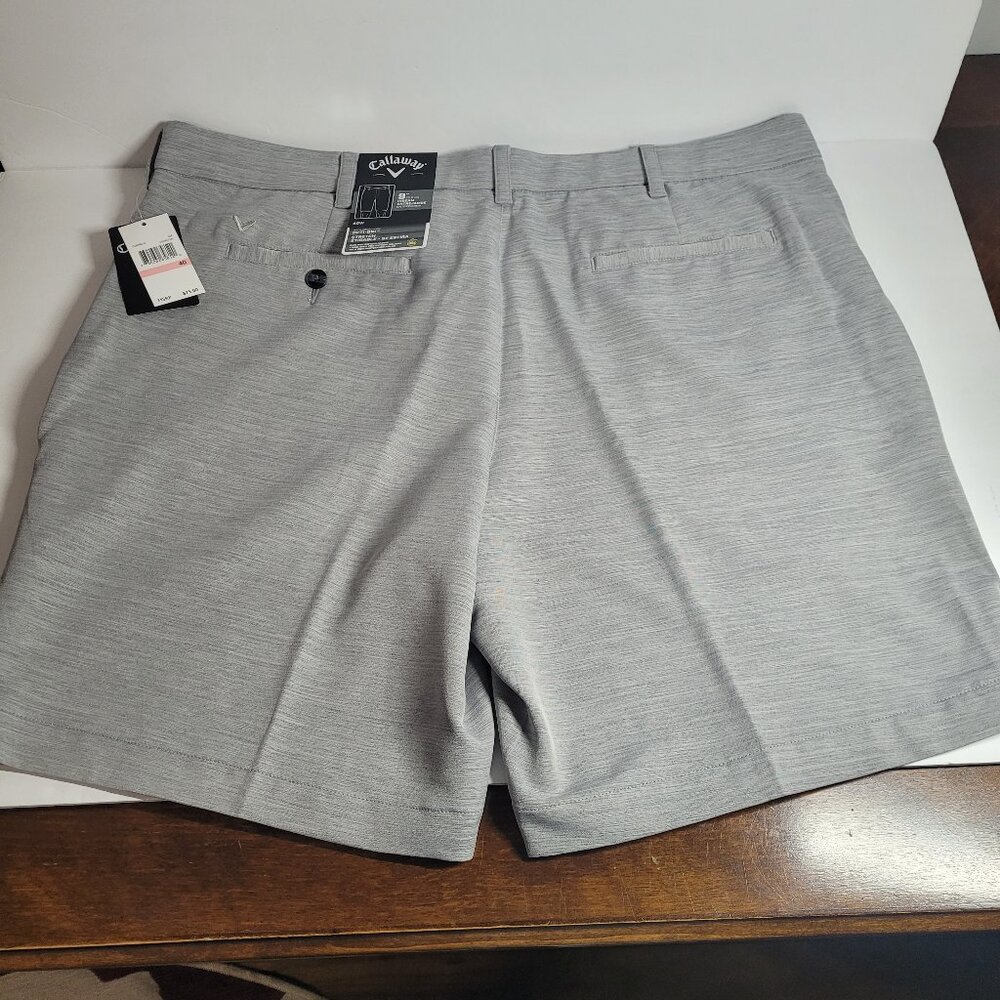 Callaway NEW Performance Golf Shorts Media Pocket Charcoal OPTI-DRI Size 40 NWT
